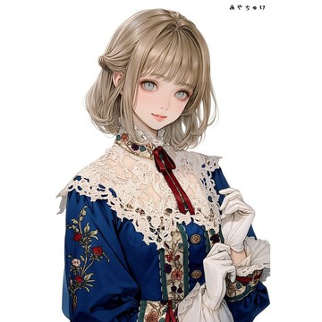 【9 月新品】07-143-0208 人物貼紙 幻想復古浪漫喫茶