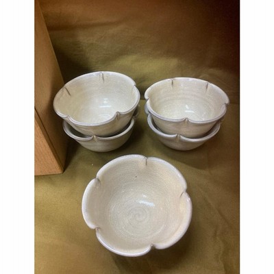 鉢　粉引小鉢揃　(3)　小田志焼　井上規　
