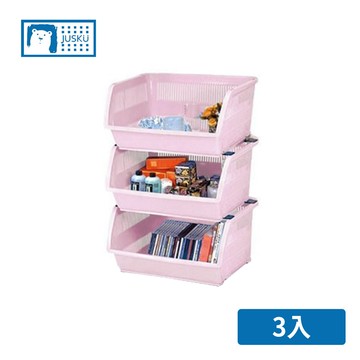 佳斯捷 - 【台灣佳斯捷】樂高硬漢組合置物架(3入)-多色可選-粉紅色