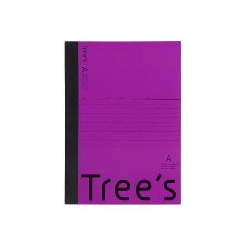 日本ノート日本ノート Trees B5 A罫30枚 パープル 10冊 UTR3APU(10) 3