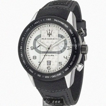 MASERATI手錶，編號R8871610001，46mm黑錶殼，深黑色錶帶款_廠商直送