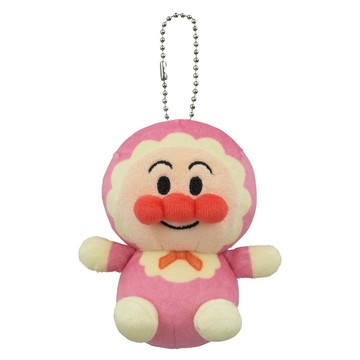ANPANMAN 麵包超人 QQ棉花糖小偶 麵包超人小寶寶  粉紅色  1個  8cm