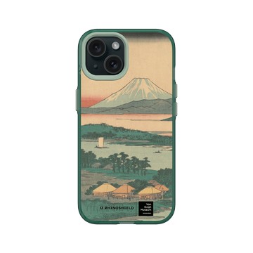 iPhone 15 Clear 憂墨綠 - Van Gogh Museum - 川崎：鶴見川上的生麥村 - 歌川廣重
