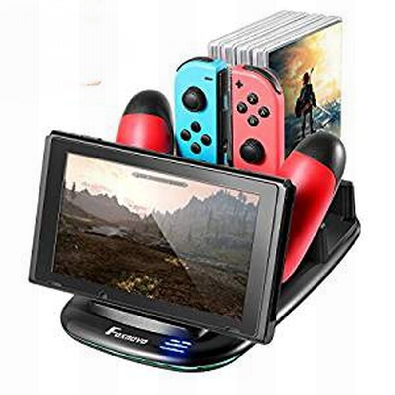 送料無料 新品 ニンテンドースイッチ用 Joy Con充電スタンド ソフト保管 ゲーム収納 タブレットスタンド モニタータブレット Nin 通販 Lineポイント最大1 0 Get Lineショッピング