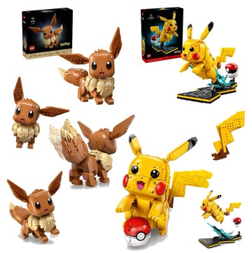 【LEGO 樂高】磚星球〡 72152 寶可夢系列 皮卡丘和精靈球 Pikachu and Poké Ball+ 伊布 Eevee