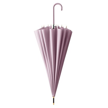 ROJI 粉彩 16K 堅固自動長柄傘  紫色
