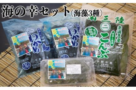 今野水産の海の幸 塩蔵わかめ・塩蔵こんぶセット