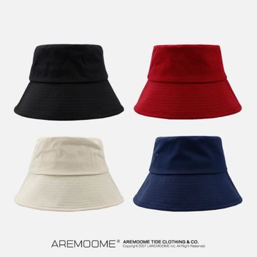 黑色漁夫帽網紅ins帽子女春夏顯臉小韓版百搭日系防曬遮陽盆帽潮