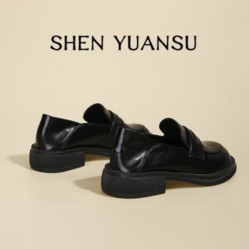 真皮樂福鞋女平底2024年新款小皮鞋復古經典百搭軟底單鞋通勤學生