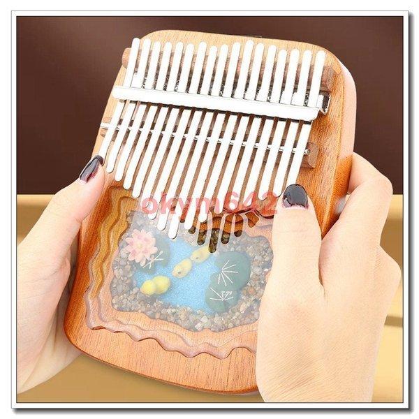 カリンバ Kalimba　17音 親指ピアノ 初心者向け ムビラ チューニングハンマー バッグ付き 伝統的 アフリカ楽器 民族楽器 子供用 大人用