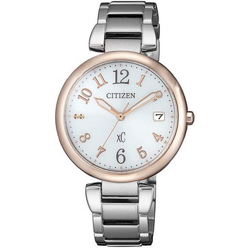 【CITIZEN星辰】EO1195-51A xC 藍寶石鏡面 鋼錶帶 光動能女錶 金/銀 33mm 台南 時代鐘錶