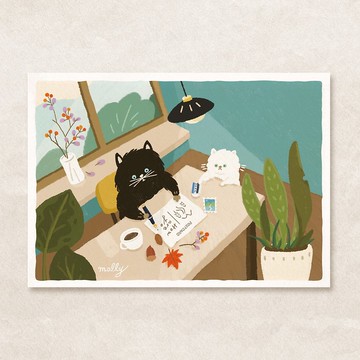 postcard-林間散步回來的午後