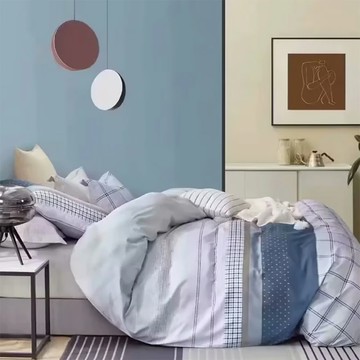 A-ONE 台灣製雪紡棉 被套床包組  亞伯勒  床包 180 x186cm + 枕套75 x 45cm + 被套180 x 210cm  床包 + 枕套2個 + 被套