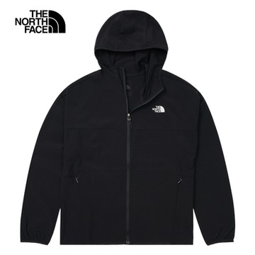 【The North Face 官方旗艦】北面女款黑色防潑水防曬防風外套｜7WCPJK3