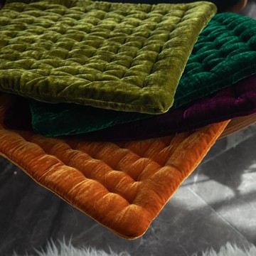 輕奢復古座椅墊久坐坐墊絲絨家用椅子沙發四季通用榻榻米方形屁墊