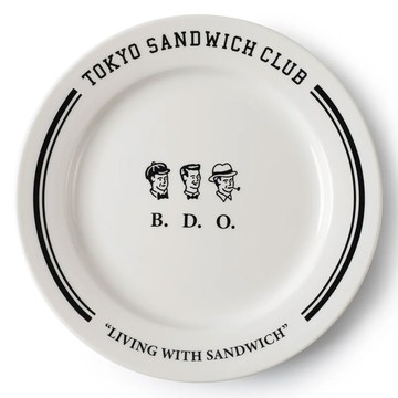 FILTER017 x B.D.O. 東京三明治俱樂部 SERIES CERAMIC PLATE 陶瓷盤 (黑字)