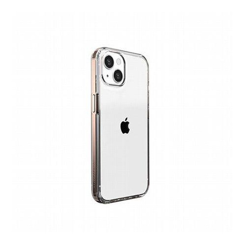 motomo INO Achrome Shield Case for iPhone 14 クロームゴールド 背面 