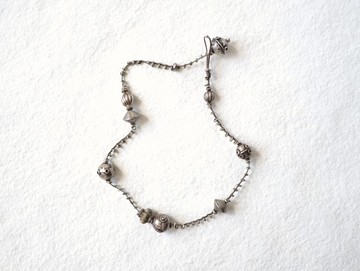 -Afgan old silver- braid necklace