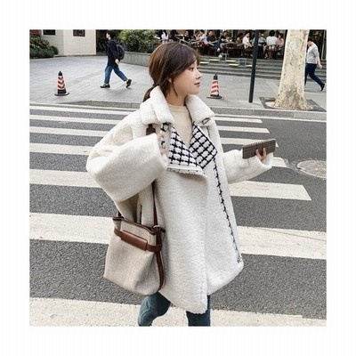 代 ファッション 女性 秋 レディース 冬 ボアジャケット ツイードミックス オーバーサイズ ミディ丈 ざっくり ガーリー かわいい 通販 Lineポイント最大get Lineショッピング