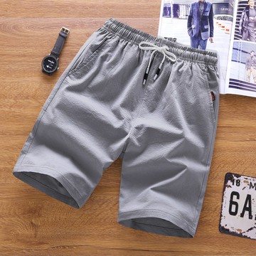 棉麻舒適抽繩短褲 / 無負擔の輕薄涼爽感 / 男女可穿 / 六色 / M到5XL【QTJMS818】