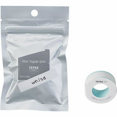 キングジム　テプラ　Ｌｉｔｅ　フィルムテープ　１１ｍｍ　ホワイト／黒文字　ＴＰＴ１１−００６　１個　（お取寄せ品）