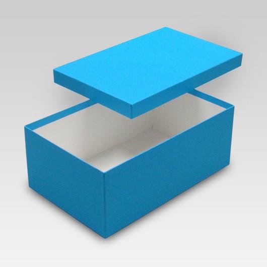カラー貼り箱 靴箱 小 共通 ブルー セット