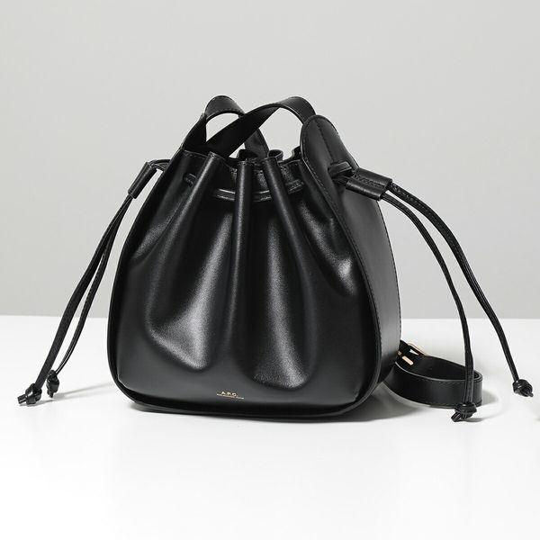 A.P.C. sac courtney small レザーカラーブラック黒