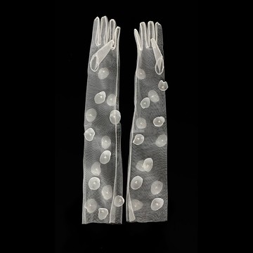 歐根紗水晶手套