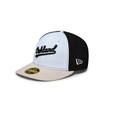 NEW ERA 男女 59FIFTY MONO SCRIPT 奧克蘭運動家 白 NE71010415