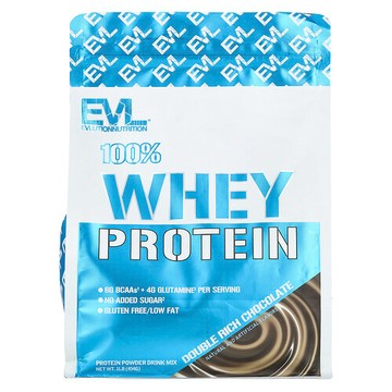 EVLution Nutrition, 全乳清蛋白，雙重濃郁巧克力，1 磅（454 克）