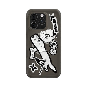 iPhone 16 Pro AirX 本質黑 - Abei - Mask Fam貼紙大集合