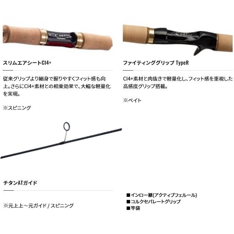 SHIMANO 21 CARDIFF AX S60UL-FF トラウトロッド