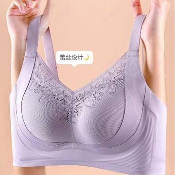 【臺灣👙】1018內衣女大胸顯小無痕防下垂薄款聚攏夏季調整型收副乳文胸罩【伊娜美】