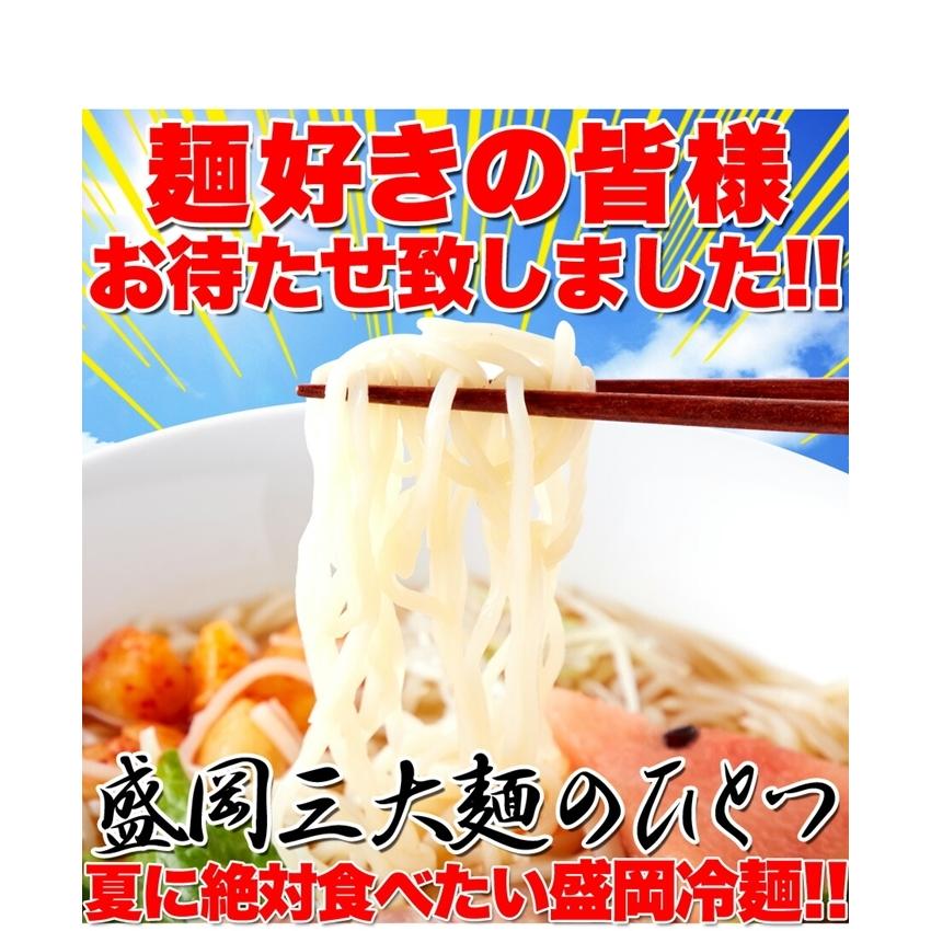 送料無料 本場名産品?老舗の盛岡冷麺4食スープ付（100ｇ×4袋）冷麺 ピリ辛 韓国料理 簡単調理 こしが強い キムチ アレンジ可