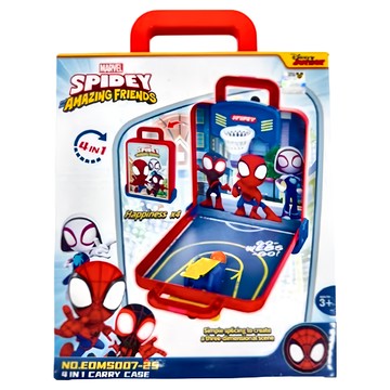 MARVEL 漫威 SPIDER-MAN 蜘蛛人 4合1桌上遊戲組  SPIDER-MAN 蜘蛛人 藍色 + 紅色  1組