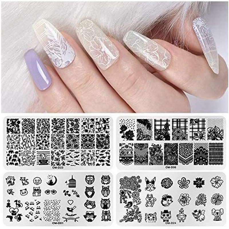 メーリンドス ネイルスタンピング プレート４枚セット イメージプレートジェルネイル ネイルデザインツールスタンプネイル 4シート X 1 通販 Lineポイント最大0 5 Get Lineショッピング