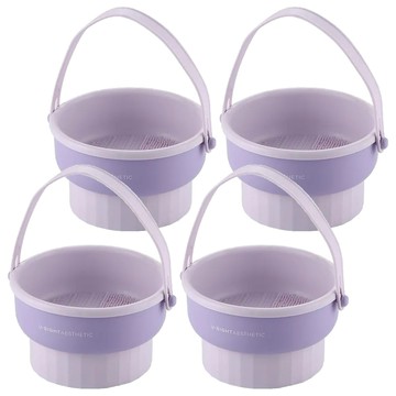 刷具清潔器 刷具清潔碗 多功能洗曬碗  紫色  2組