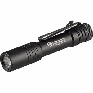 Streamlight 66320 MacroStream USB 500-Lumen Rechargeable Compact Flashlight with Wrist Lanyard Hat Clip and USB Cord Black