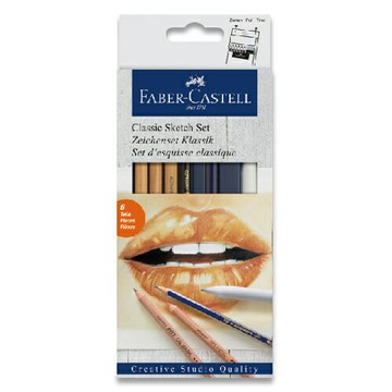 【FABER-CASTELL】輝柏 PITT藝術家級經典素描鉛筆組 / 盒 114004【APP滿額下單4%點數(單一帳號最高1000點)】7/31止