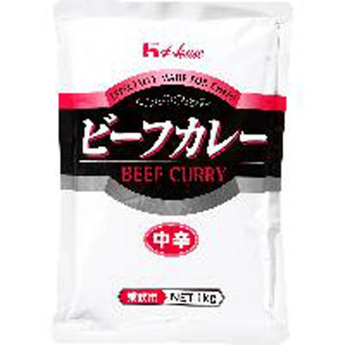 ハウス食品　１ｋｇ　ビーフカレー中辛　１ｋｇ×12個