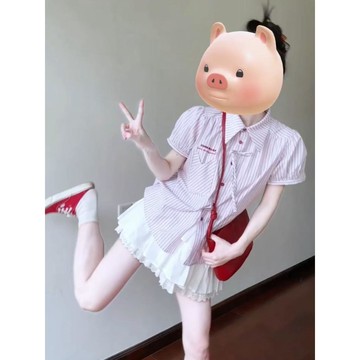 已售9642件💖粉色polo衫衣~   辣妹短袖    正肩短袖   短袖t恤    設計感   夏天   修身上衣