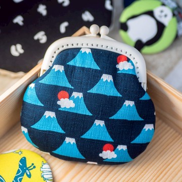 【富士山山】零錢包#小口金包#可愛#日系#收納