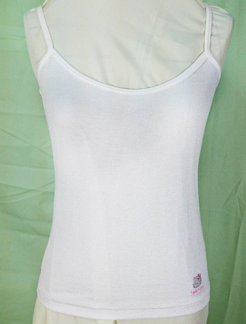 【震撼精品百貨】Hello Kitty 凱蒂貓 背心 白細肩 震撼日式精品百貨