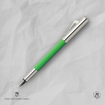 【Graf von Faber-Castell】 繩紋飾 鋼筆-翡翠綠 F尖 VIP刻字服務 (原廠正貨)