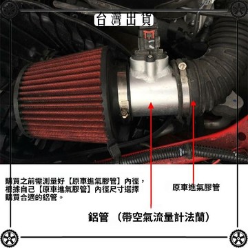 汽車進氣改裝適用於 翼神 藍瑟鋁合金空氣流量計法蘭底座 可開發票✔Car Supplies 🚗臺灣出貨🚗