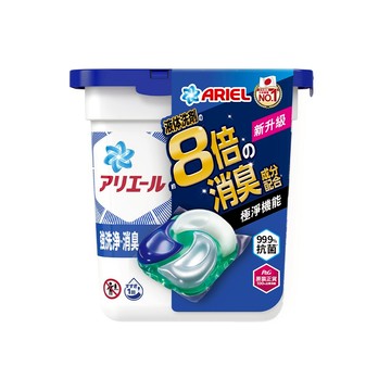 【日本 ARIEL】4D抗菌洗衣膠囊/洗衣球 11顆盒裝 ( 抗菌去漬型 / 室內晾衣型 )