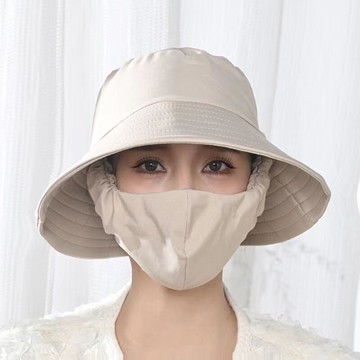 ✈速出貨🔥採茶帽遮陽帽新款帽子女夏季透氣遮臉防紫外線遮陽農用防曬防塵帽