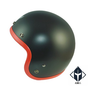 華泰 安全帽 K-805 A3 復古帽 寬版 騎士帽 平黑紅 半罩 全拆洗 比帽王