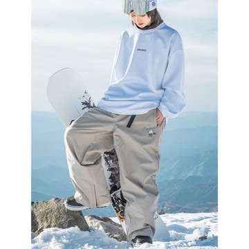 John snow單板滑雪褲男女同款平花公園嘻哈寬松美式防水耐磨保暖