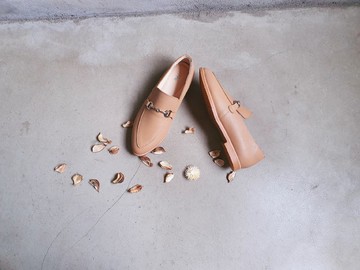 畢業【維納斯】全真皮馬銜釦樂福鞋_焦糖棕 | 手工訂製 | MIT大尺